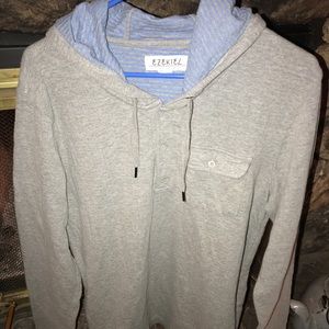 Ezekiel Hoodie, half button up
